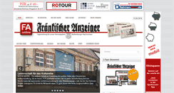 Desktop Screenshot of fraenkischer-anzeiger.de